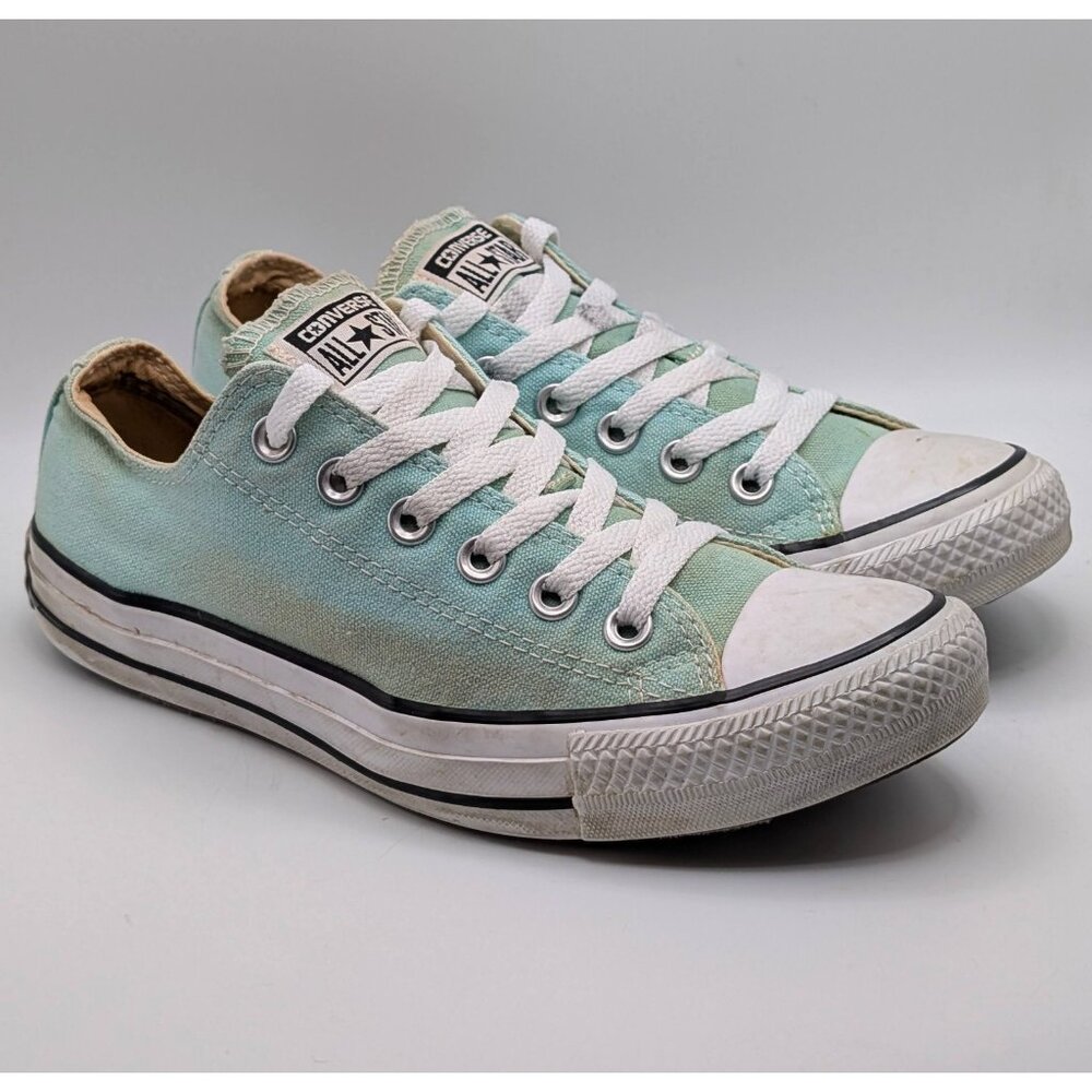 Converse All Star Sneakers Aqua Blue Mint Green Size Men’s 5 Womens 7 Chucks Low